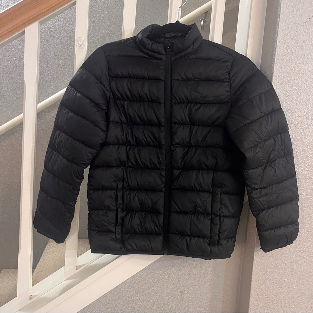 Youth Old Navy Puffer Packable Jacket Black size-L (10/12)